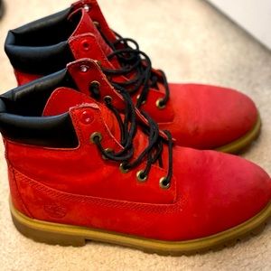 Red Timberland Boots